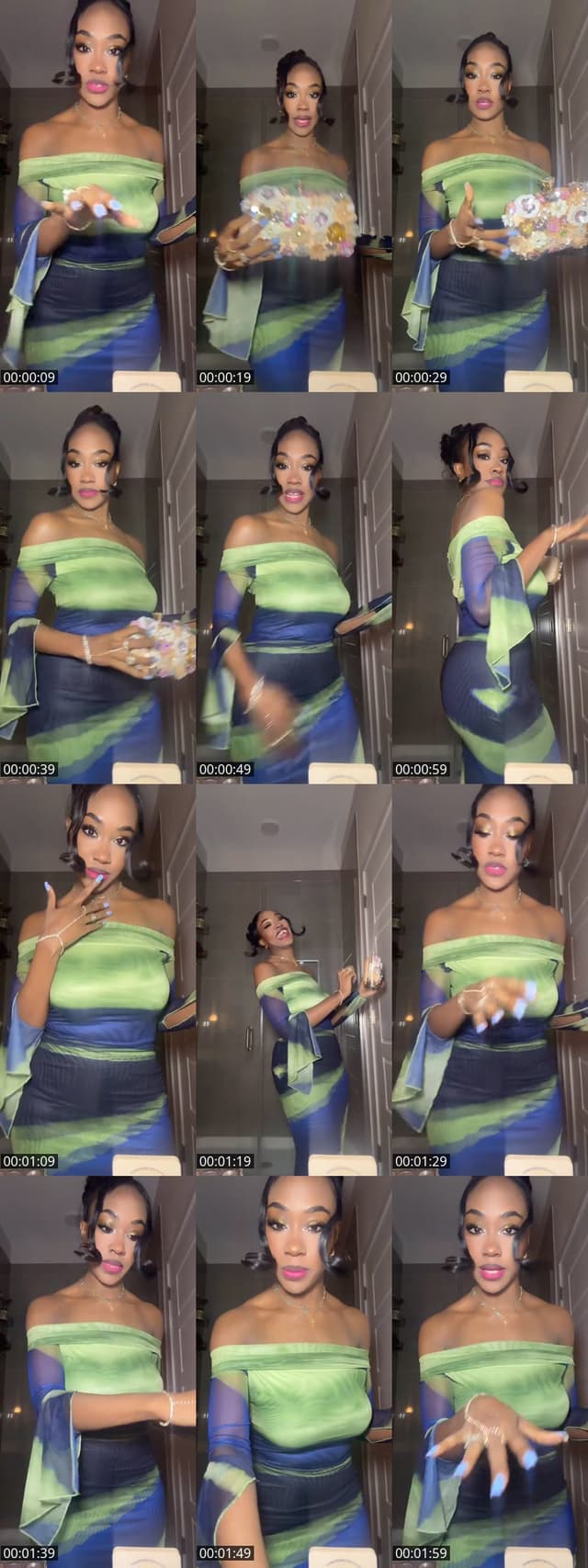 Past TikTok live: Grwm wedding 💙 by @thekeke_royalz