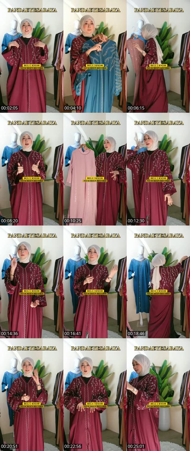 TikTok live: ABAYA NEW DESIGN by @pandaeyesabaya