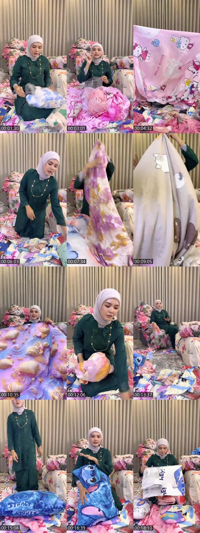 Past TikTok live: Lelong Lelong Cadar Tilam by @liyliz