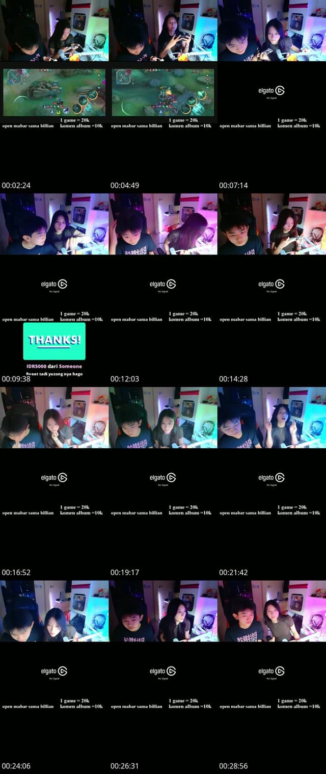 TikTok live: open mabar by @cybilllpann