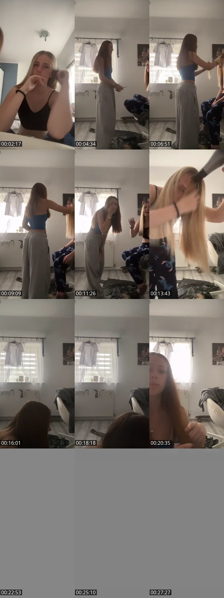 Cutting hair