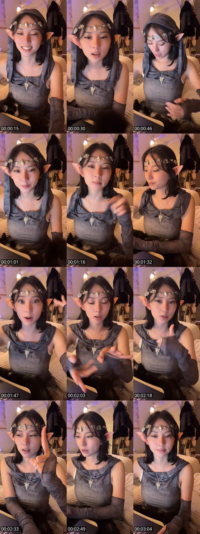 TikTok live: Editing + Chill by @sashimielf