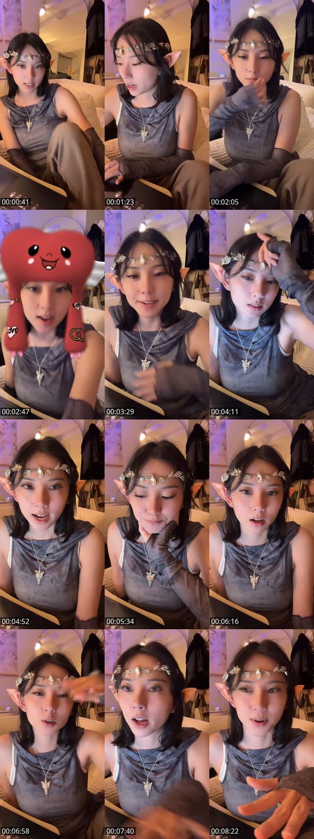 TikTok live: Editing + Chill by @sashimielf