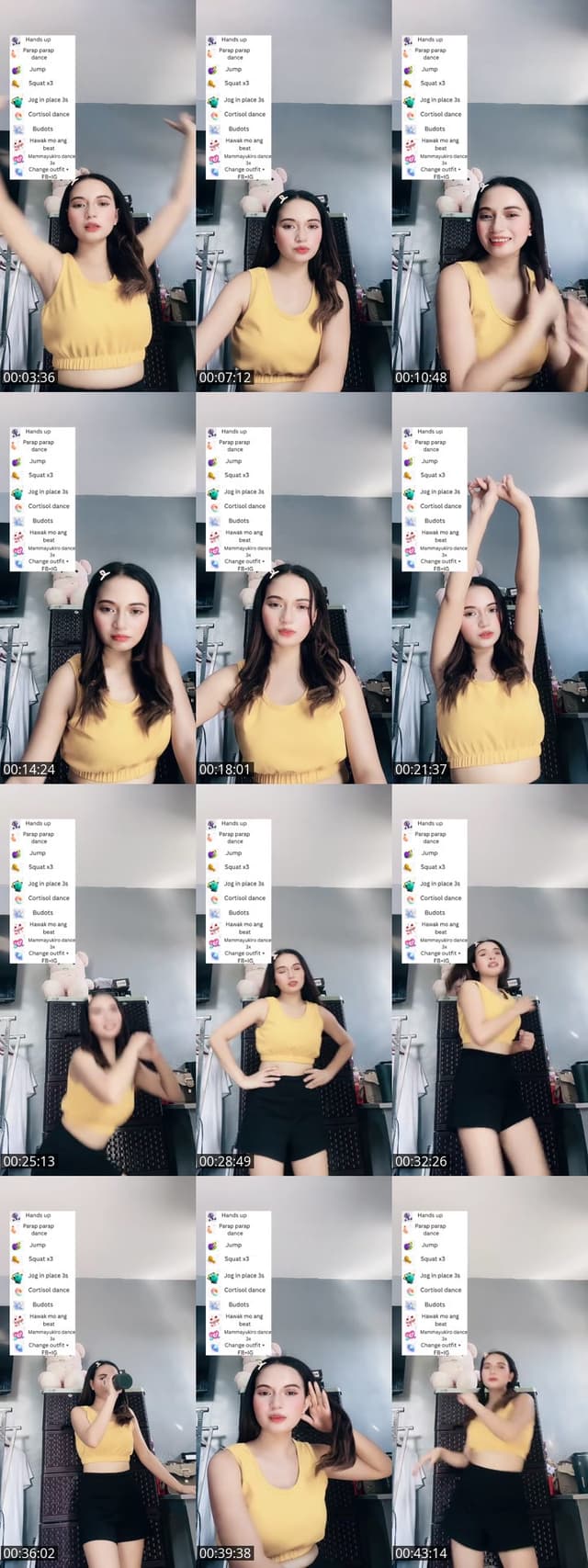Past TikTok live: Challenge /Tap2x by @biniyellowgirl24