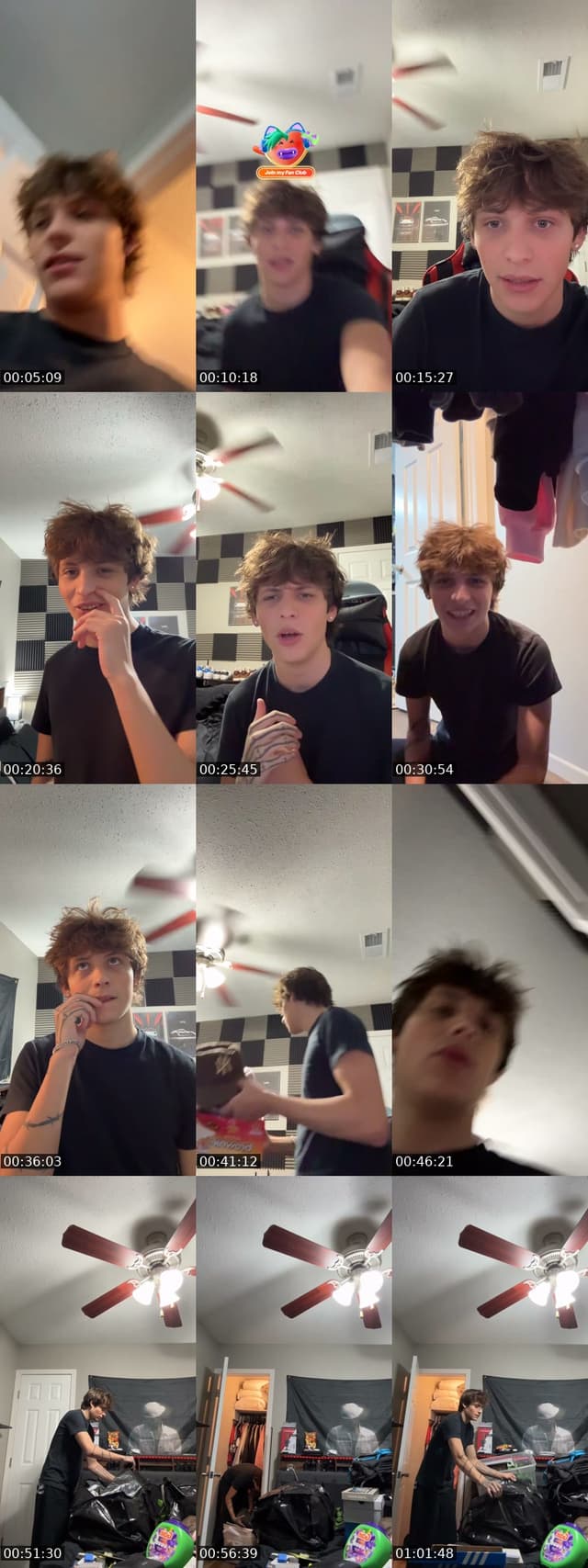 TikTok live: packing by @theyhategavinn