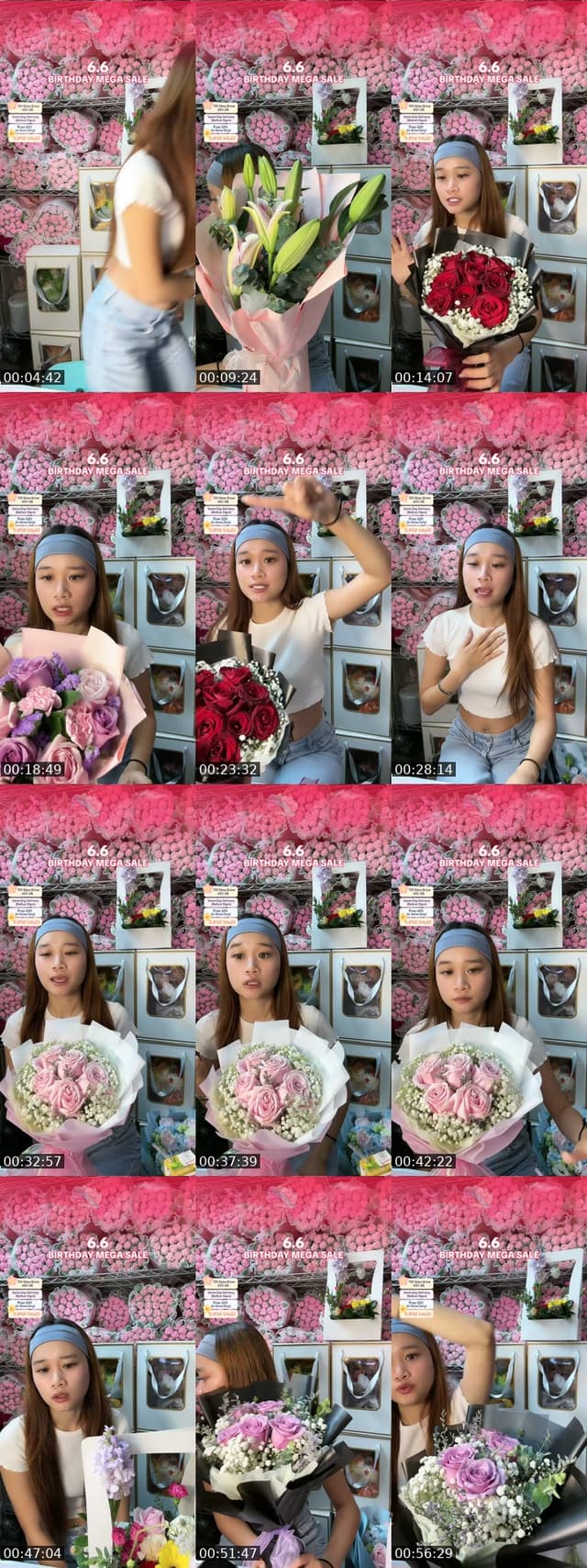 TikTok live: Mid Year Mega Sales by @singaporeflorist