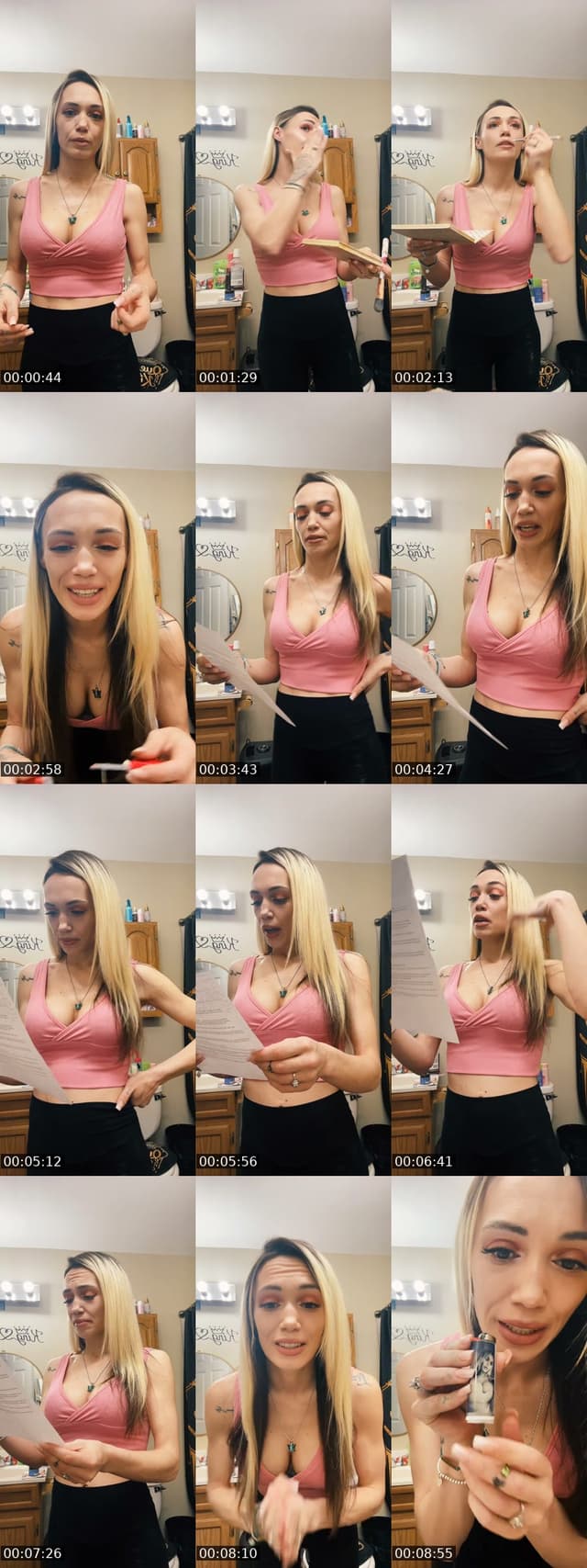 TikTok live: Grwm to audition to tell my st by @tattooedbarbiexo2