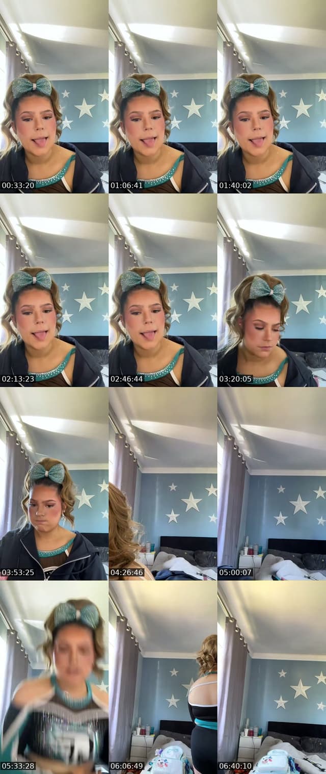 TikTok live: Getting ready for comp! 🩷⚡️ by @cheer3338