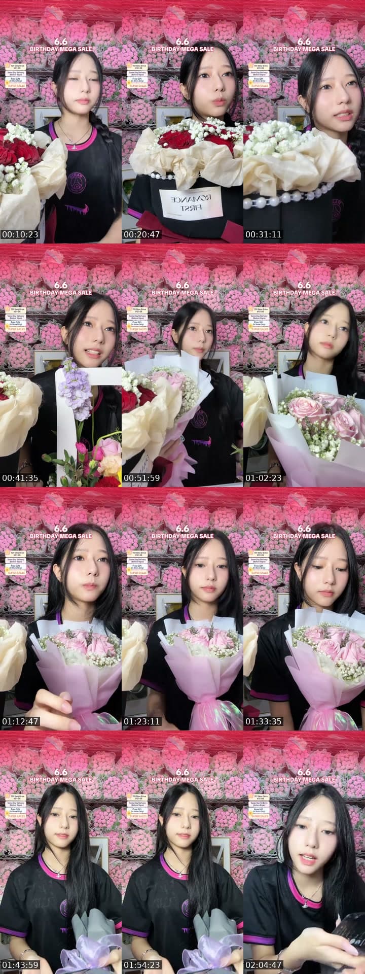 @flowershopsg TikTok live stream