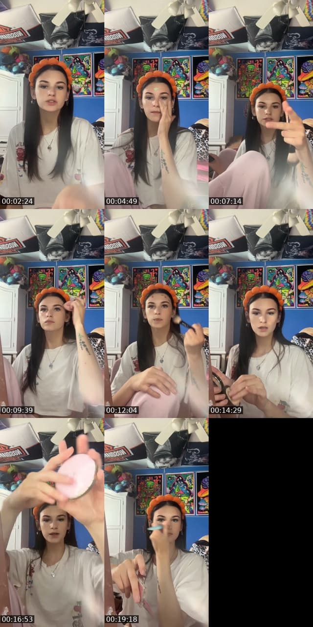 TikTok live: Grwm for the day by @cotton.candykush