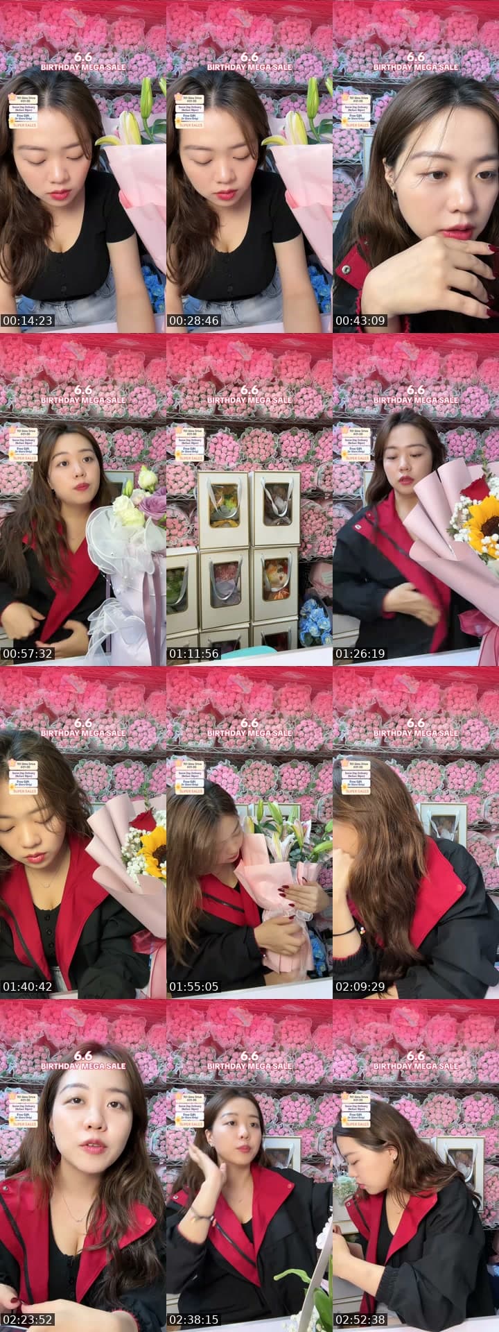 @flowershopsg TikTok live stream