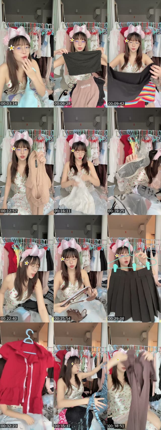 TikTok live: เทเสื้อผ้าหลักสิบ !!! by @mooktpnp