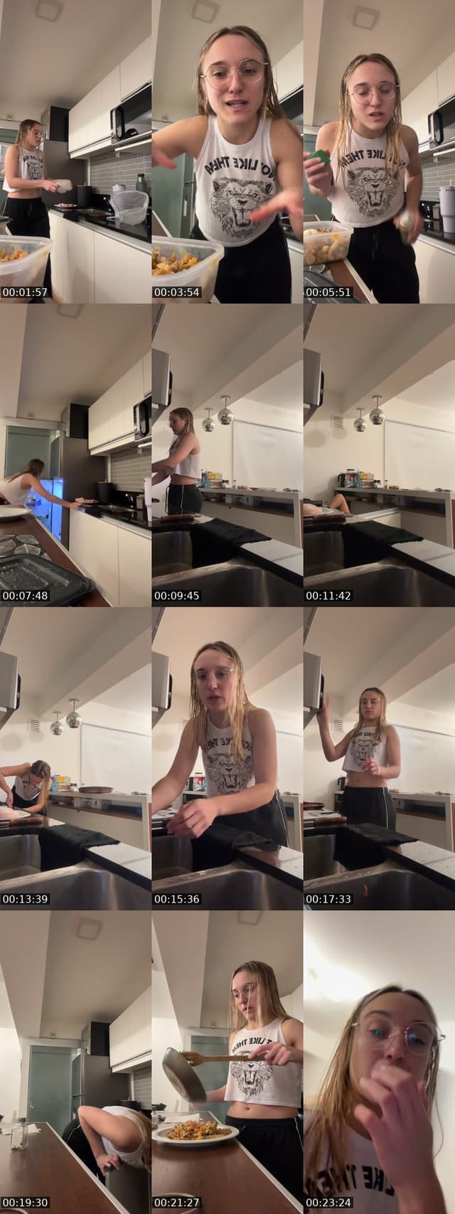 TikTok live: Cena post running 3 by @rubiaconmiopia