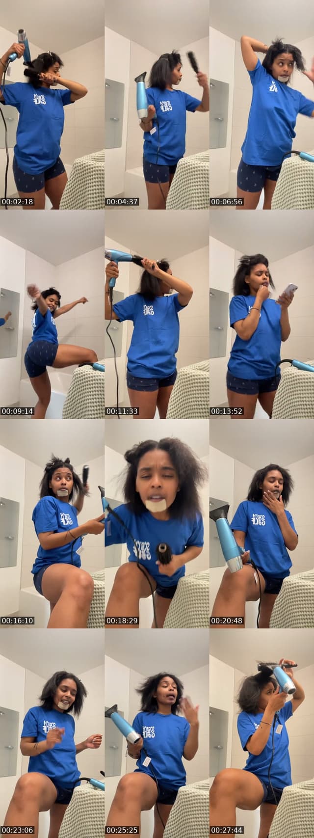 TikTok live: Quick BlowOut x Pin Curl. by @peanutbutterlovr3