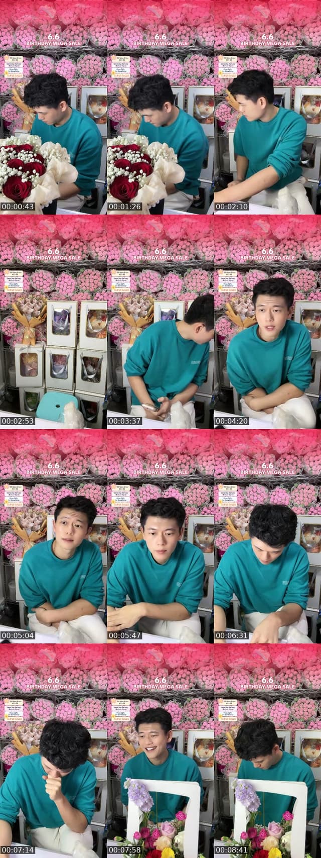 TikTok live: Mid Year Mega Sales by @singaporeflorist