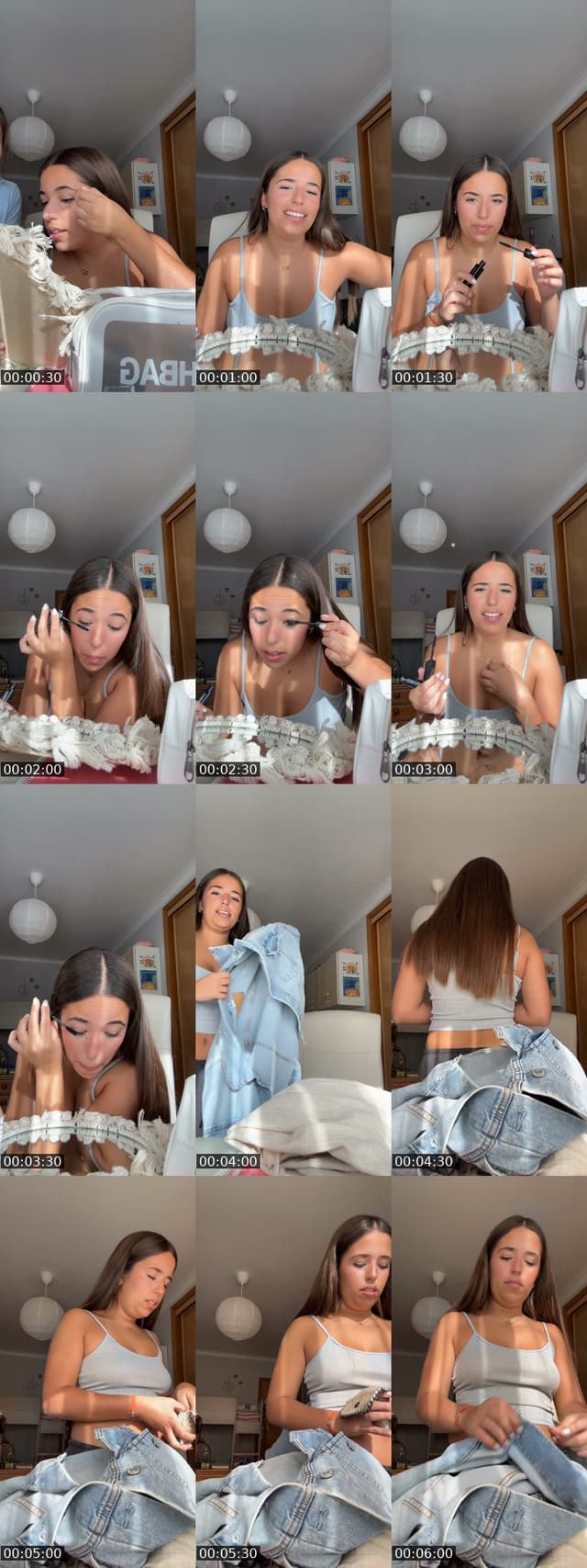 TikTok live: grwm by @bolacha.maaria