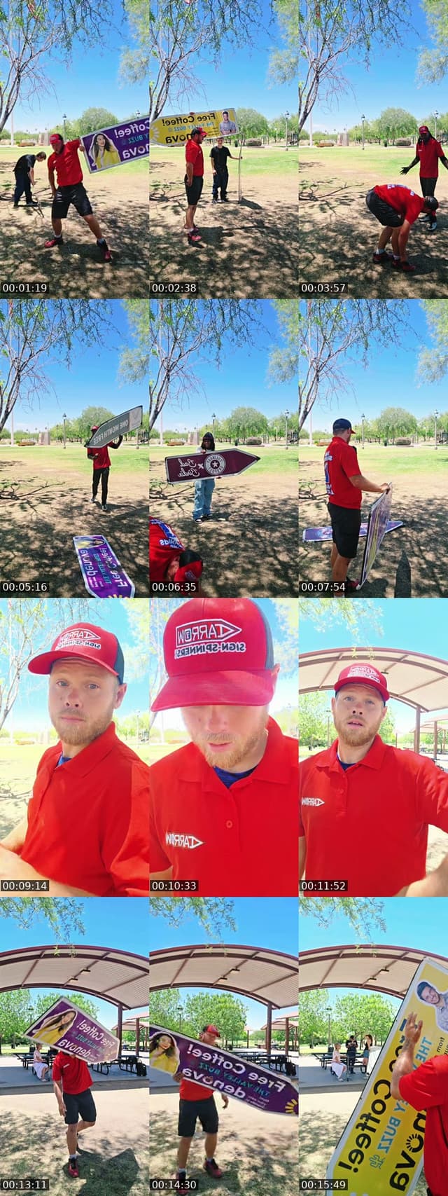 TikTok live: sign spinning training by @charleskundelius