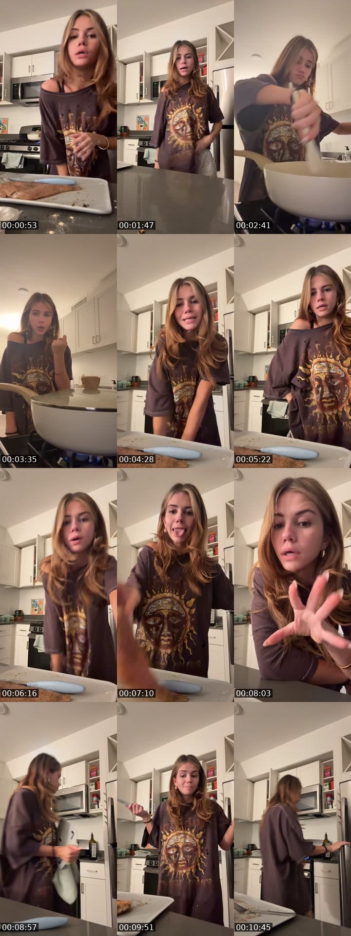 cooking dinner