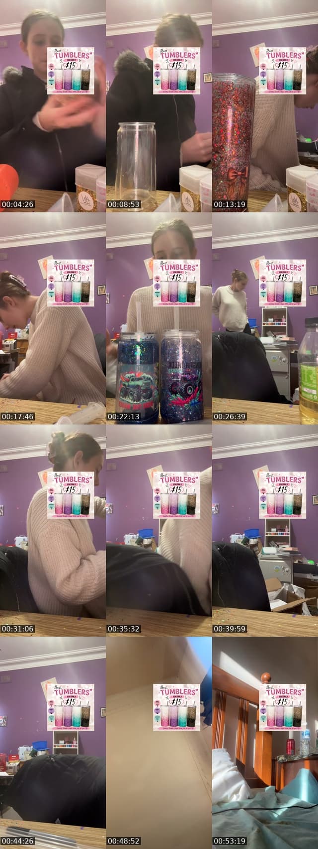 TikTok live: Tumblers by @sip.shine.tumblers