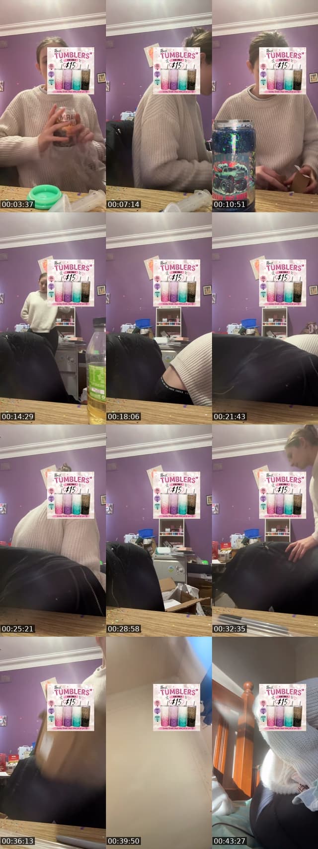 TikTok live: Tumblers by @sip.shine.tumblers