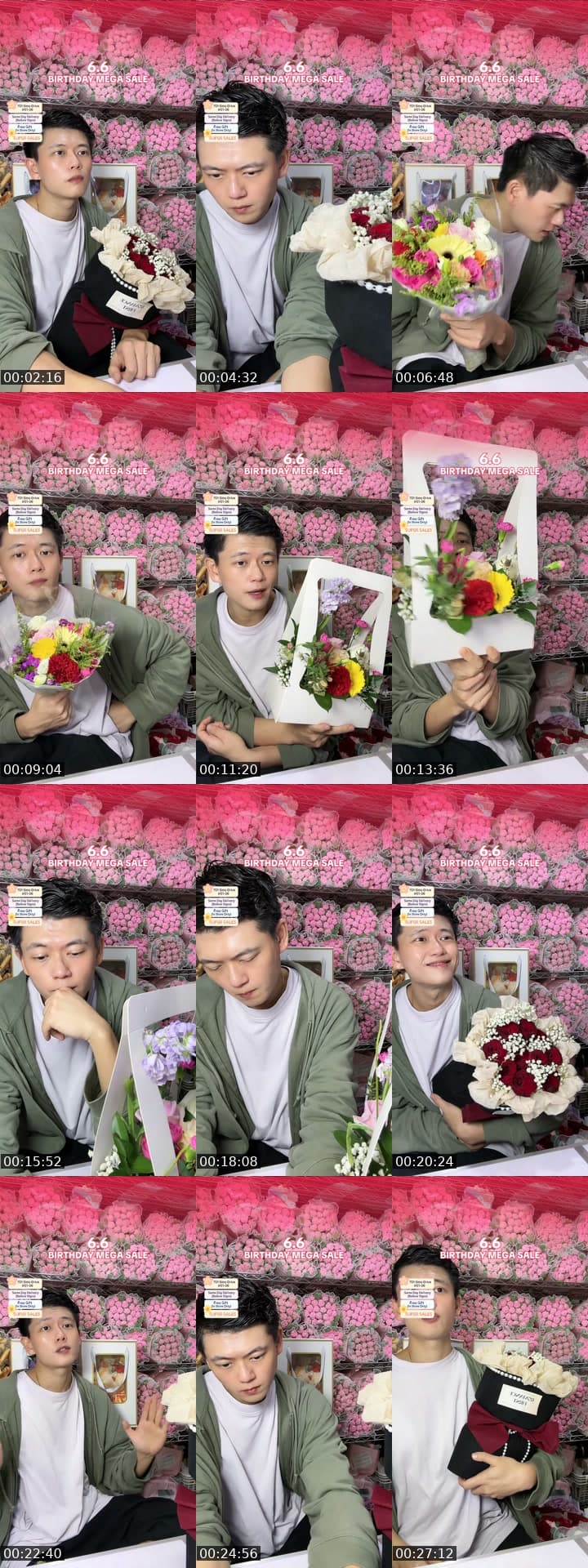 @flowershopsg TikTok live stream