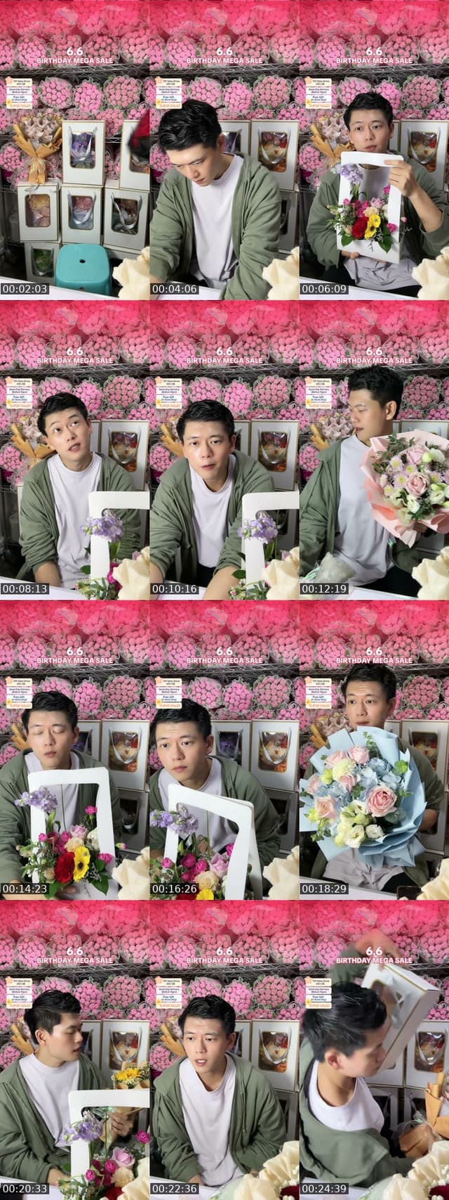 TikTok live: Mid Year Mega Sales by @singaporeflorist