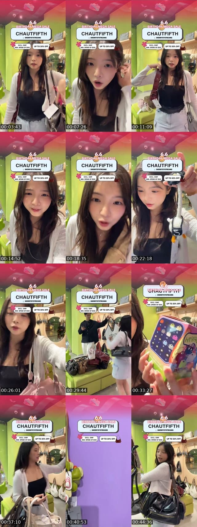TikTok live: 6.6 deals!! by @sherryxy