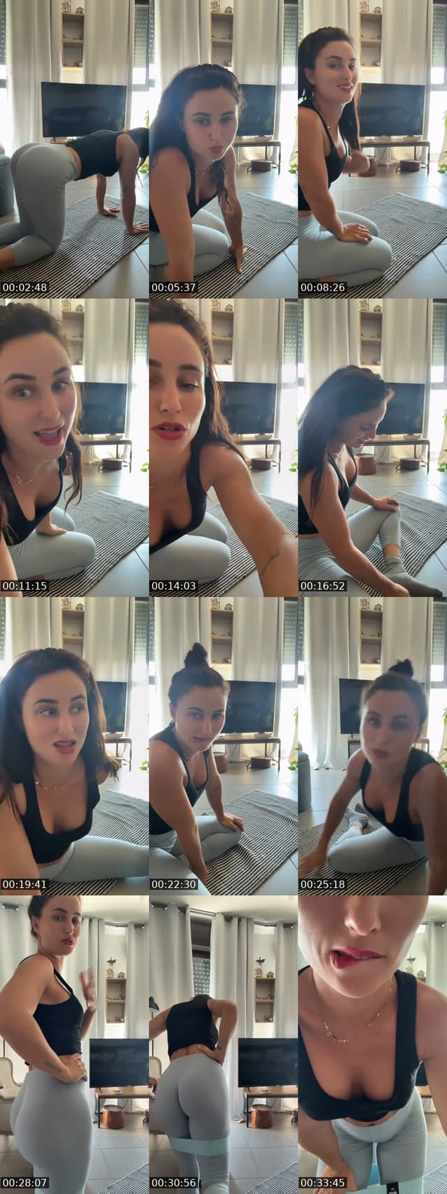 TikTok live: Working out by @selenesellcri