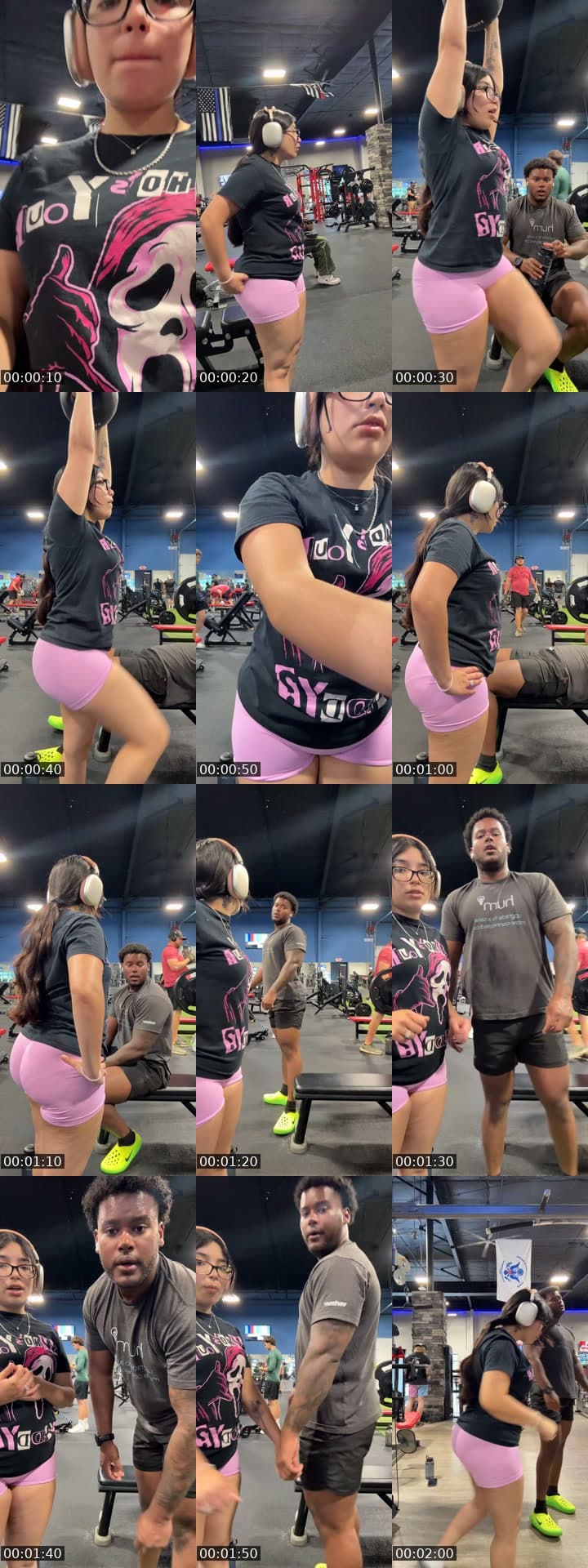Getting clapped at the gym