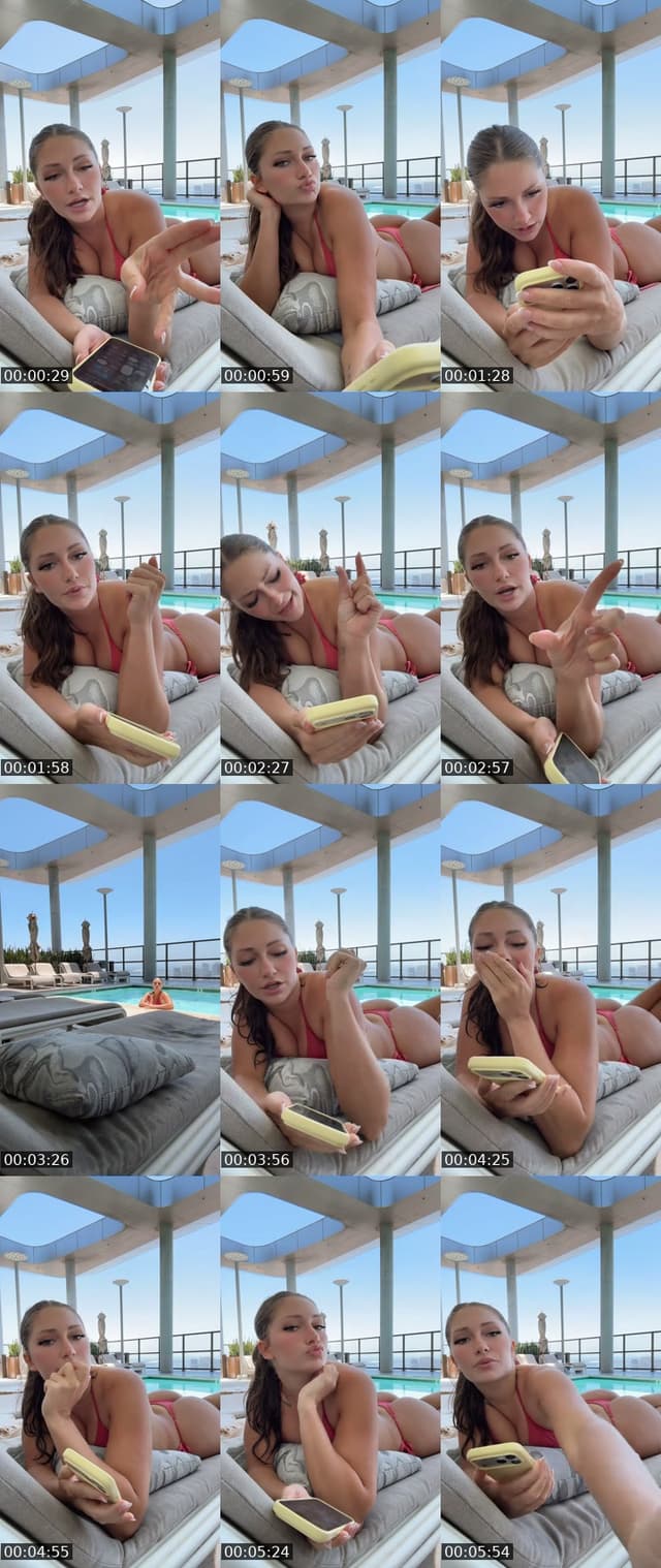 TikTok live: Pool day by @jenpetersonn
