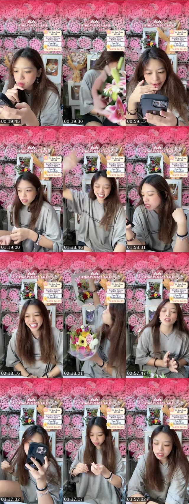 TikTok live: Mid Year Mega Sales by @singaporeflorist
