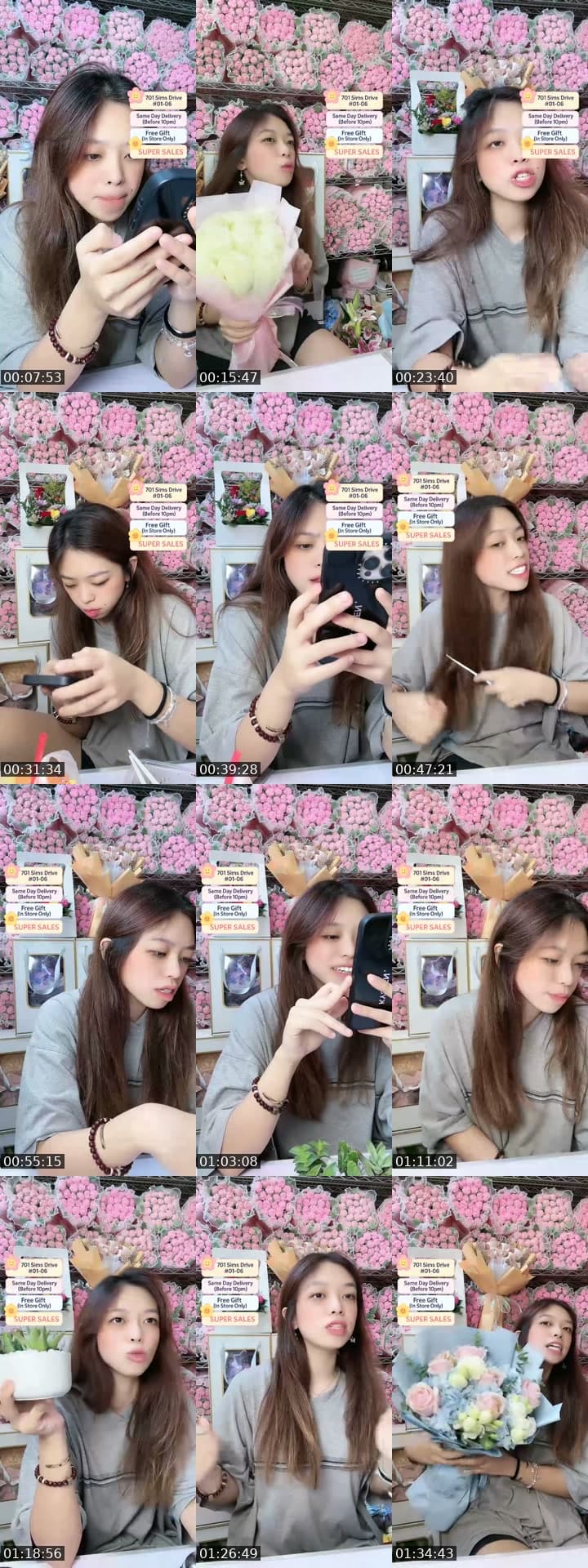 @flowershopsg TikTok live stream