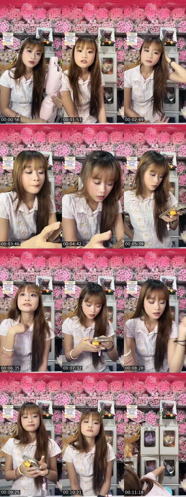 Past TikTok live: Flower Bouquet Sales by @flowersuppliersingapore