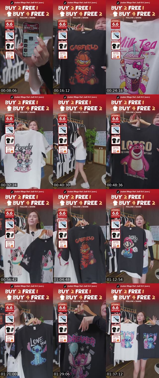 TikTok live: 6.6 big sales promosi by @mangmang083