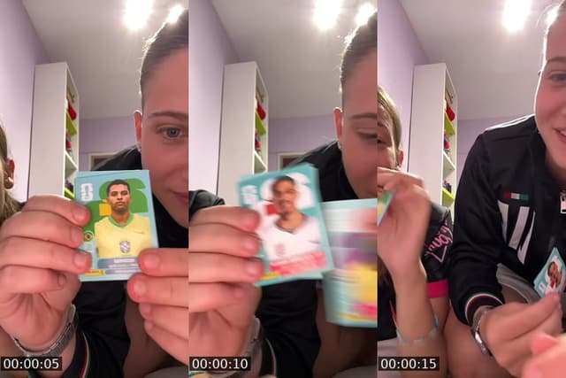 abriendo cromos del mundial - @nuriamencara