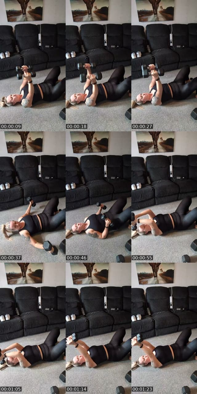 TikTok live: Thursday morning workout 😁 by @tor_fitness_journey