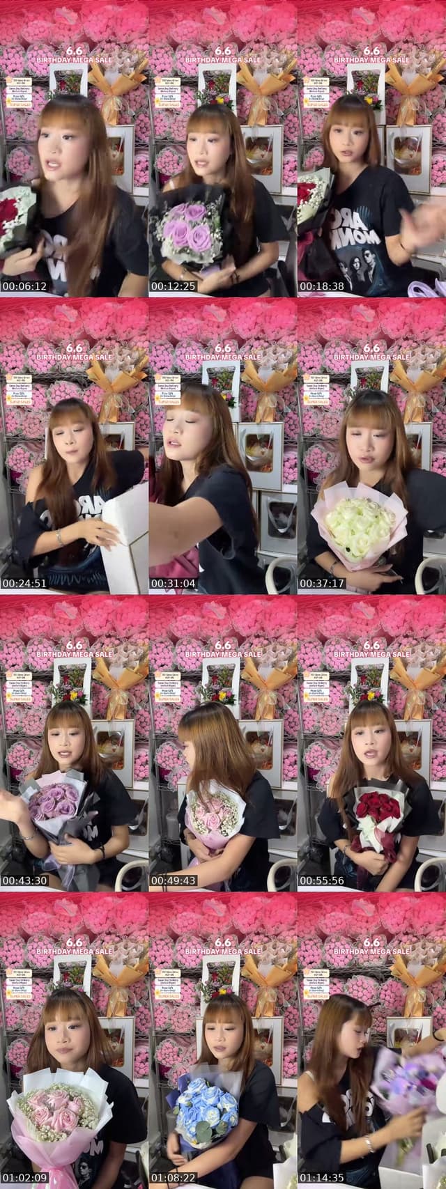 TikTok live: Mid Year Mega Sales by @singaporeflorist