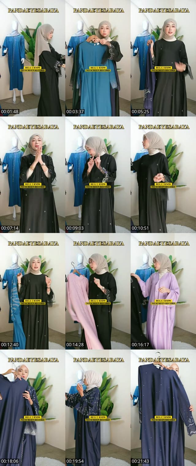 TikTok live: ABAYA NEW DESIGN by @pandaeyesabaya