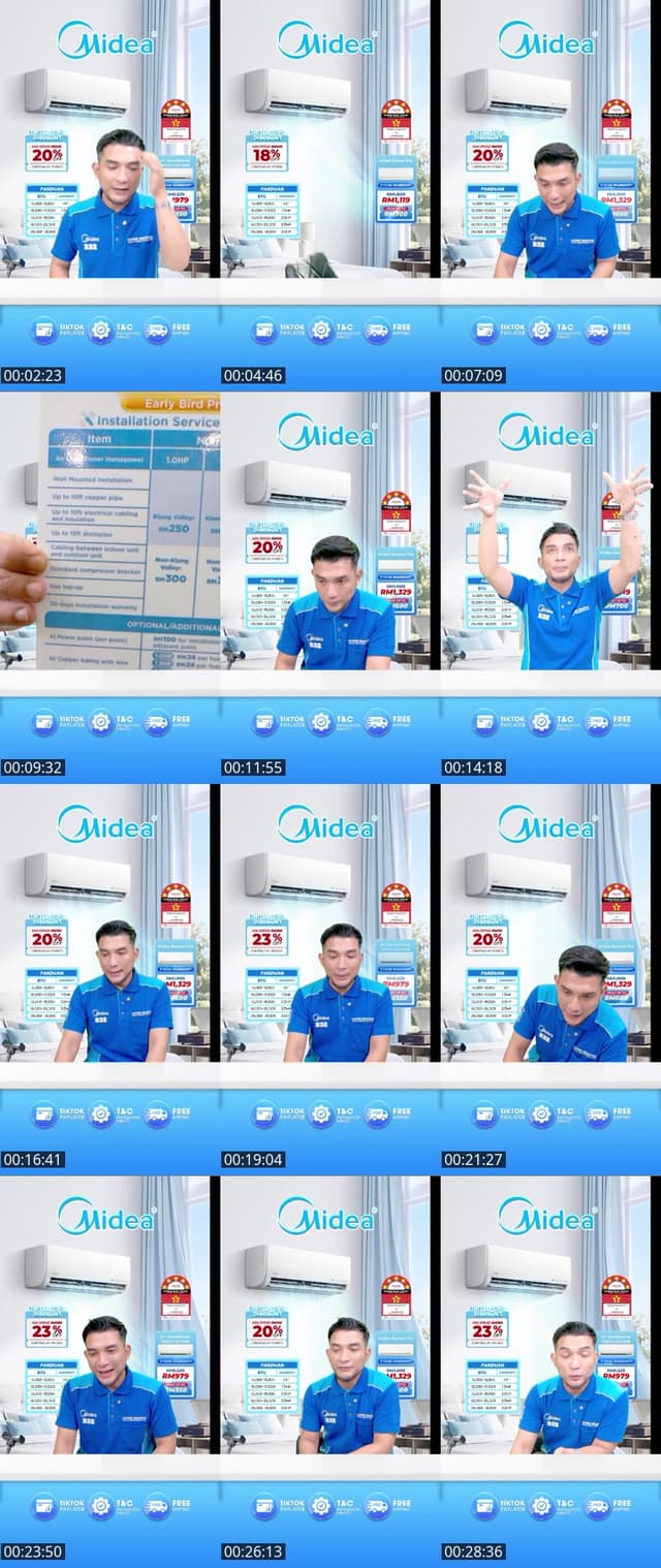 TikTok live: May Midea Mega Sale by @midea_malaysia