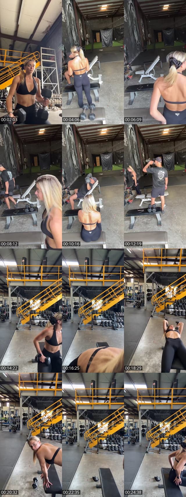 TikTok live: Chest workout 💪🏻👸🏼🎀 by @liaconno