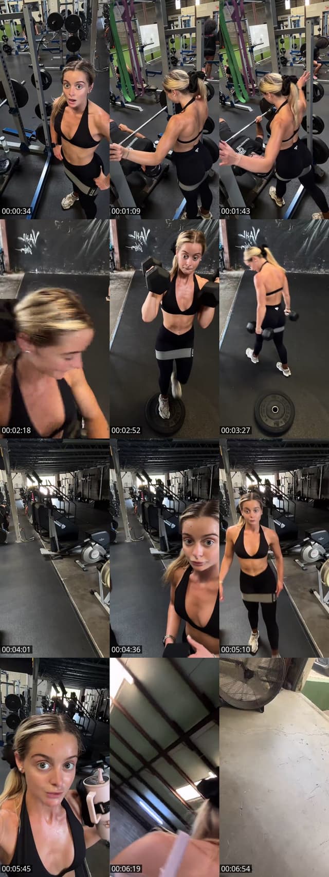 TikTok live: Chest workout 💪🏻👸🏼🎀 by @liaconno