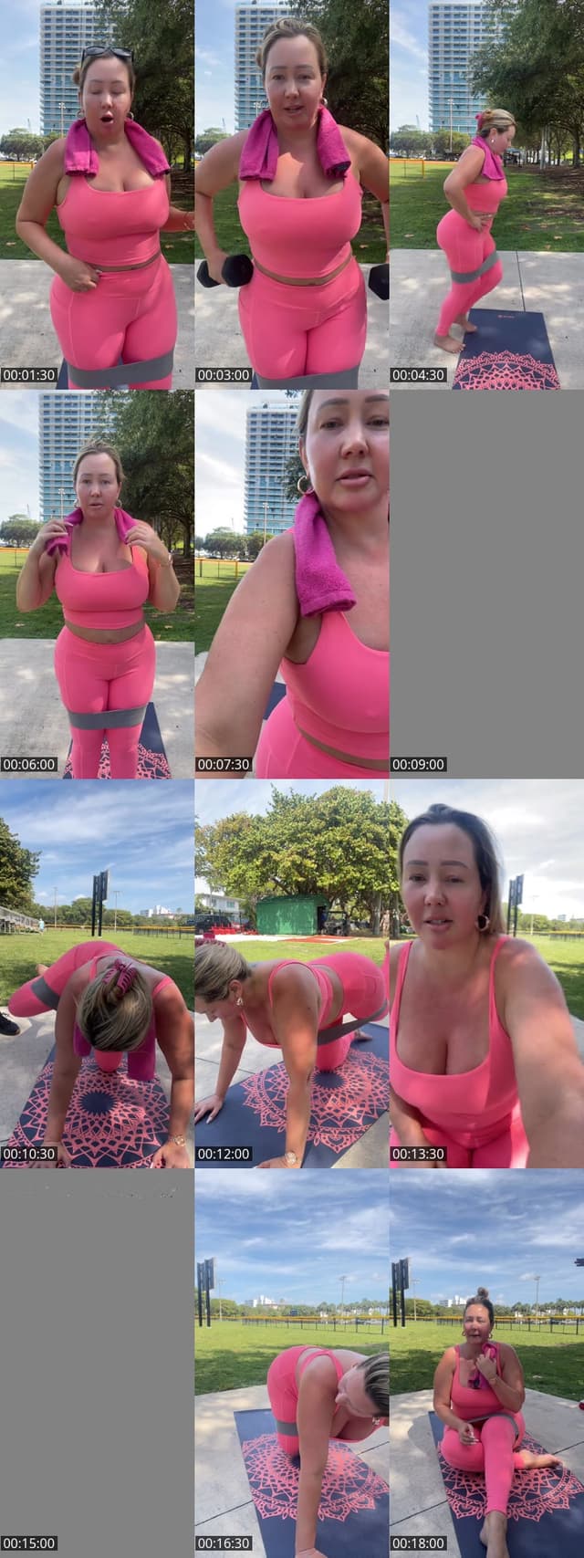 TikTok live: Morning workout w/trainer🏋️‍♀️ by @matessanicole