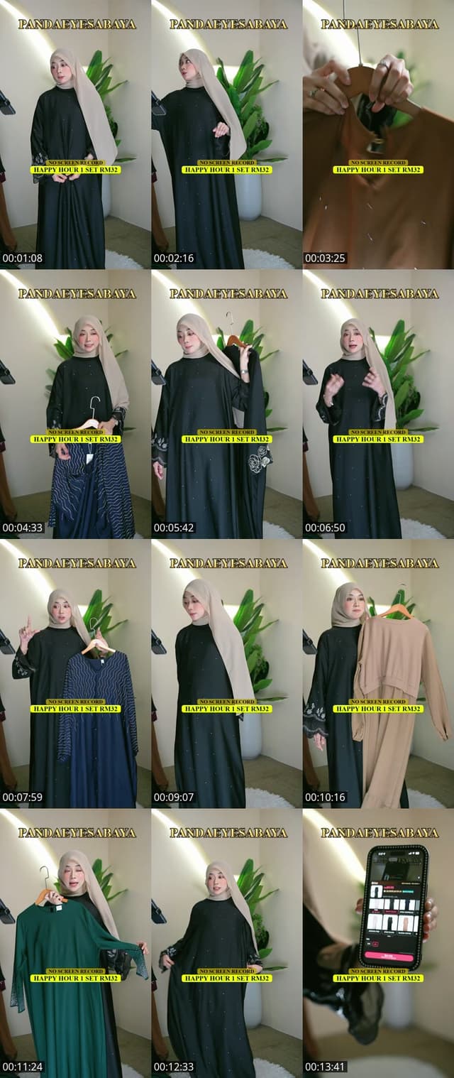 TikTok live: ABAYA NEW DESIGN by @pandaeyesabaya