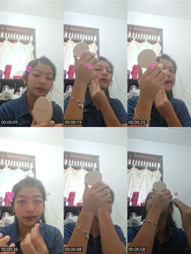 TikTok live: grwm by @denalovav