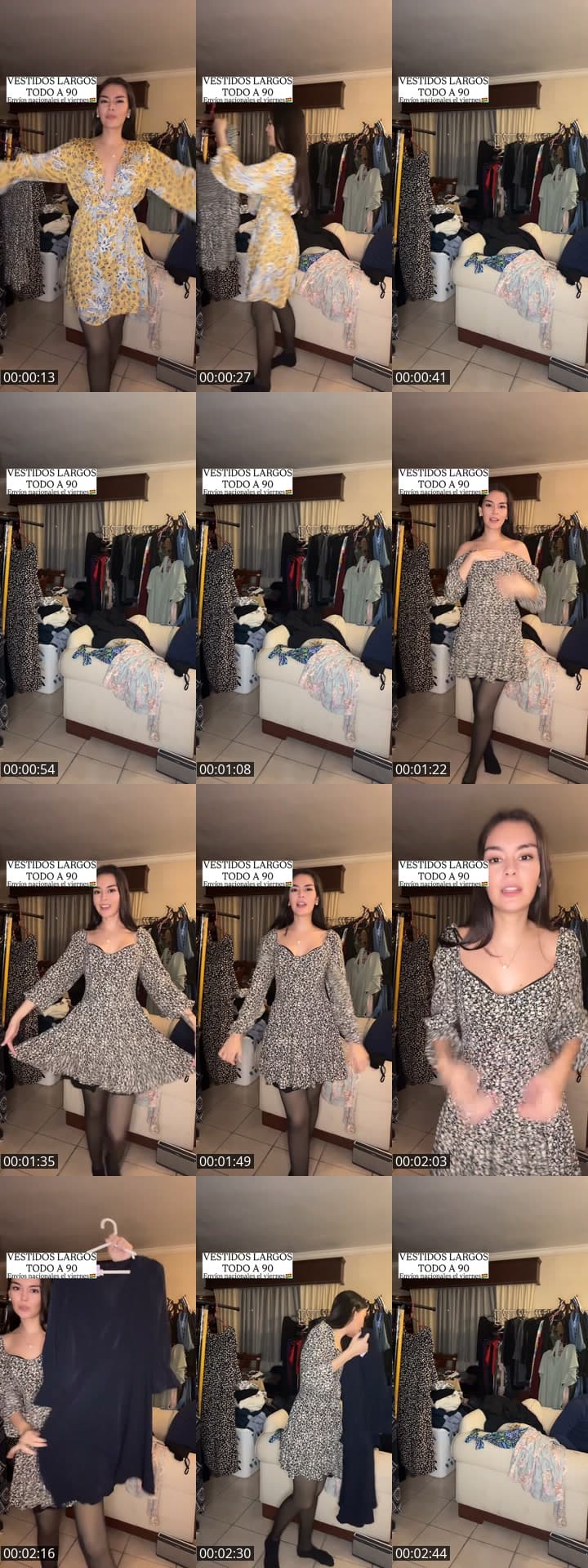 VESTIDOS LARGOS TODO A 90💕🎀