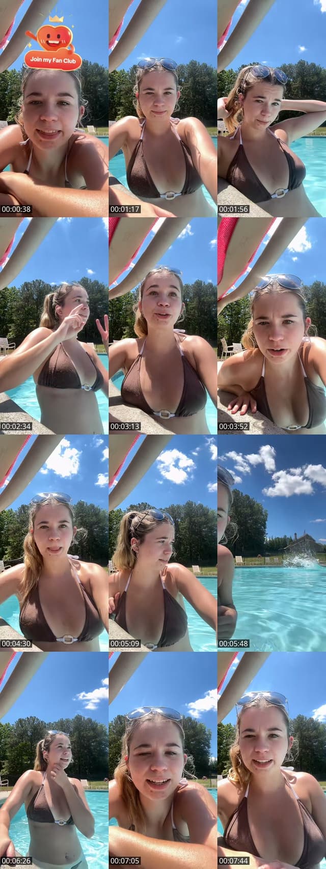 TikTok live: Pool day by @laurennnkathrynnn