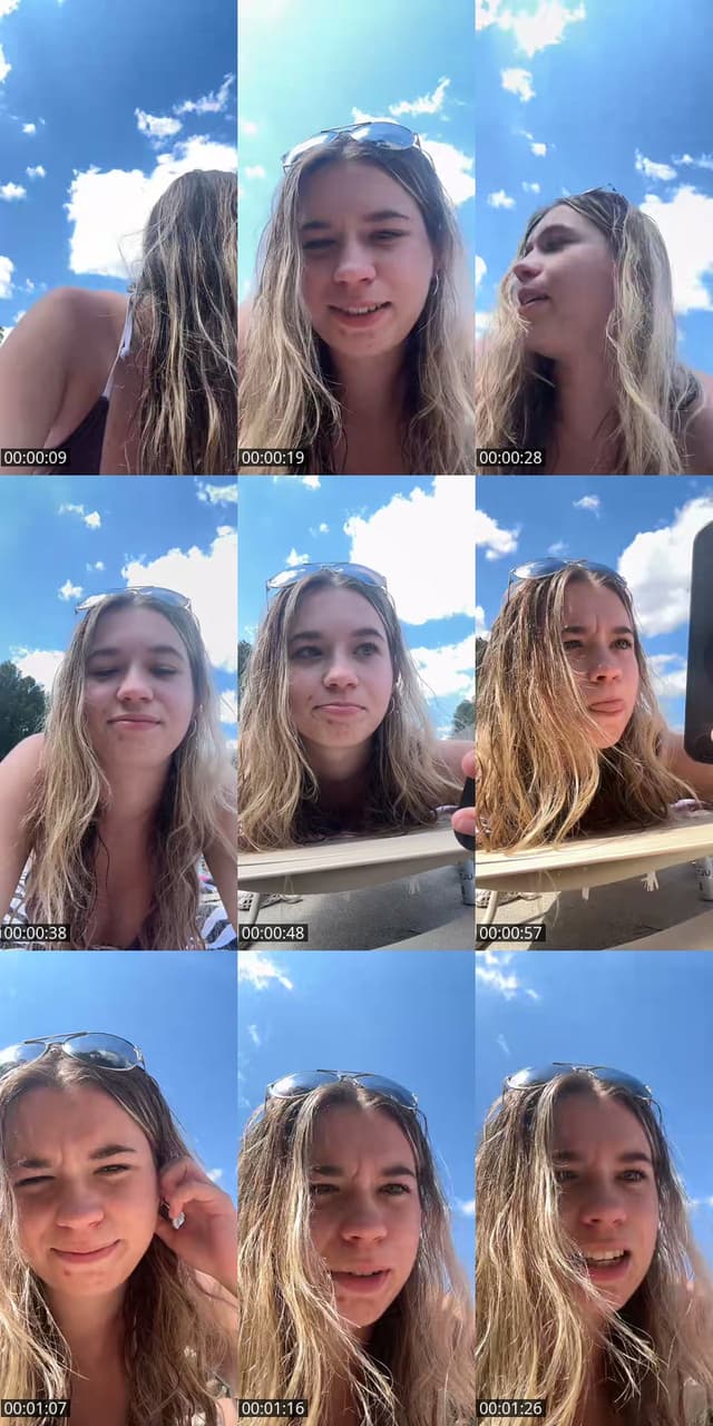 TikTok live: Pool day by @laurennnkathrynnn