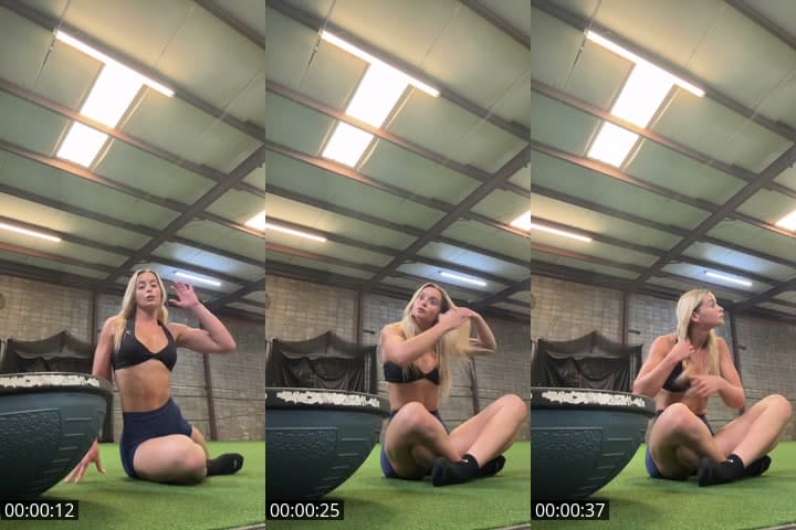 Post glute PT LEG workout 💪🏻👸🏼🎀