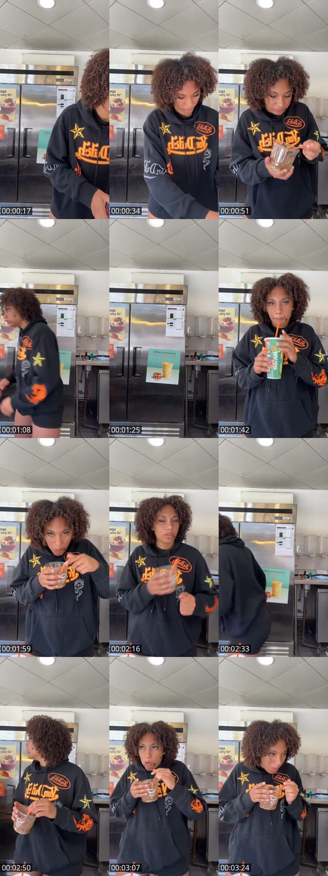 TikTok live: last day at workk by @alline_pimpin