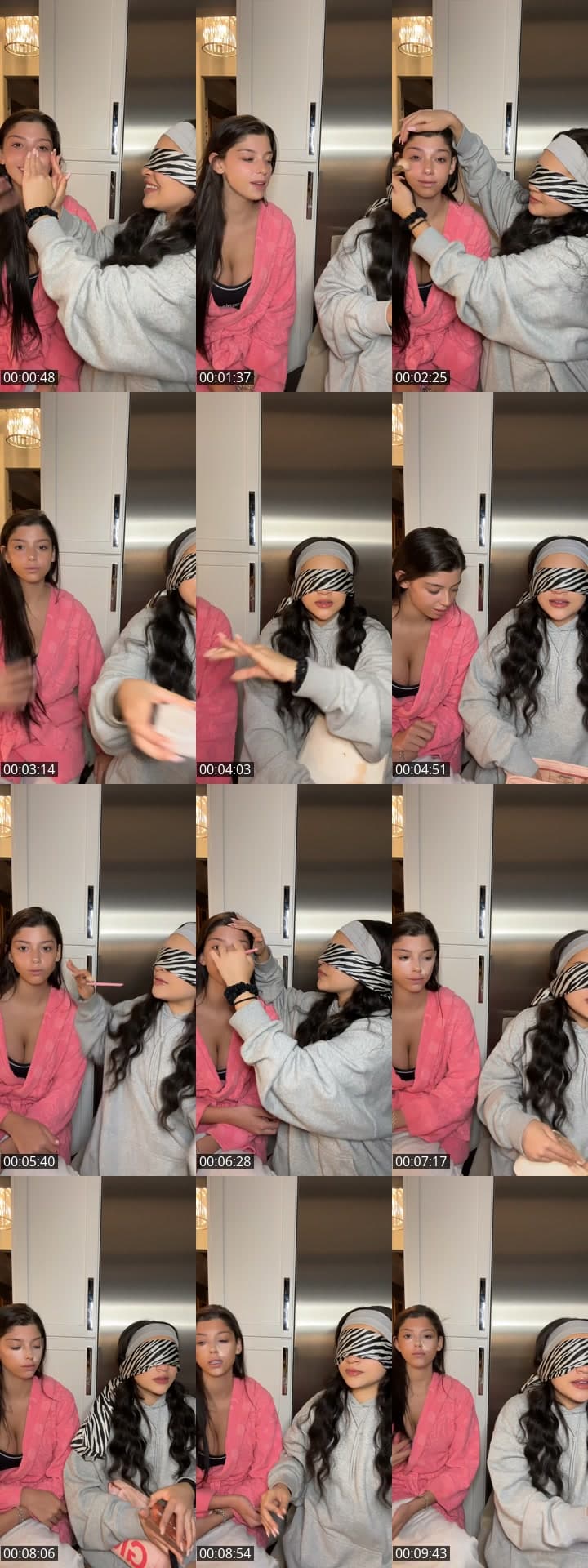 Blind make challenge/girly nite